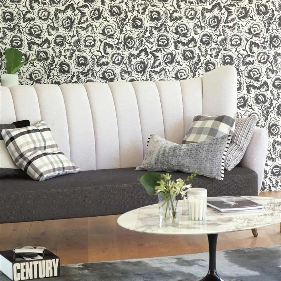 Rosario Wallpaper - Noir - P592/05 - Designers Guild