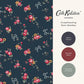 Rose & Bows Wallpaper - Navy - 125512 - Cath Kidston