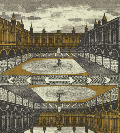 Royal Exchange Wallpaper - Paris Grey/Gold - ZPLW312973 - Zoffany