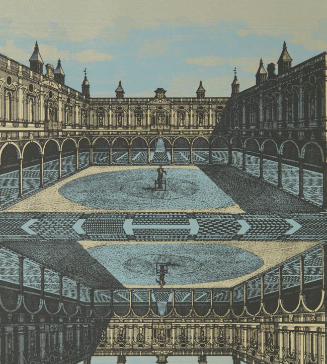 Royal Exchange Wallpaper - Taloyrs Grey/Platinum - ZPLW312971 - Zoffany