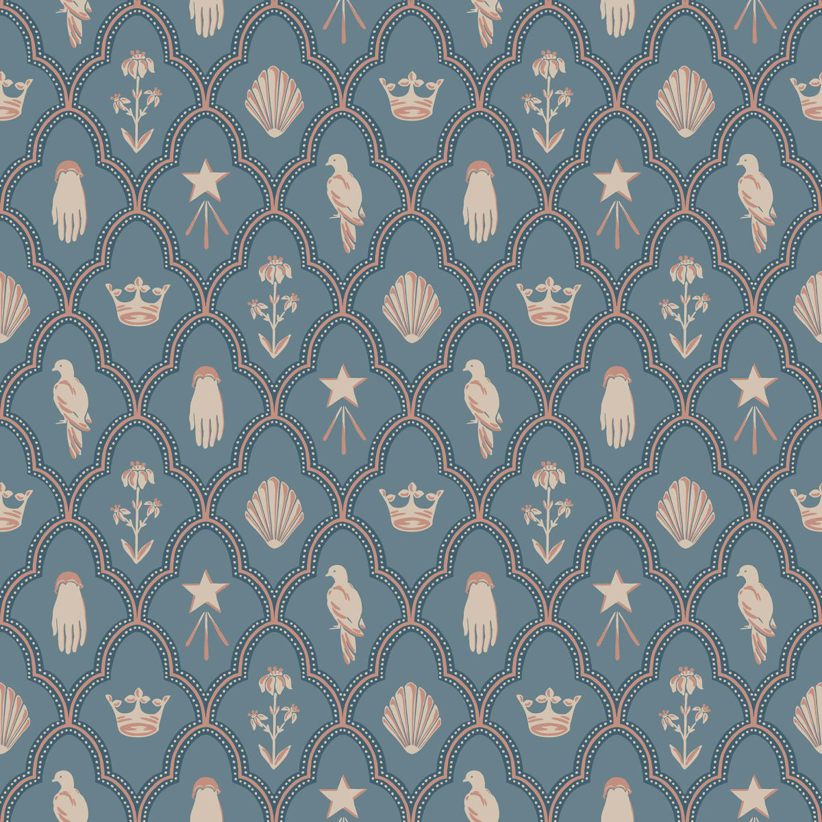 Turtledove Barn Wallpaper