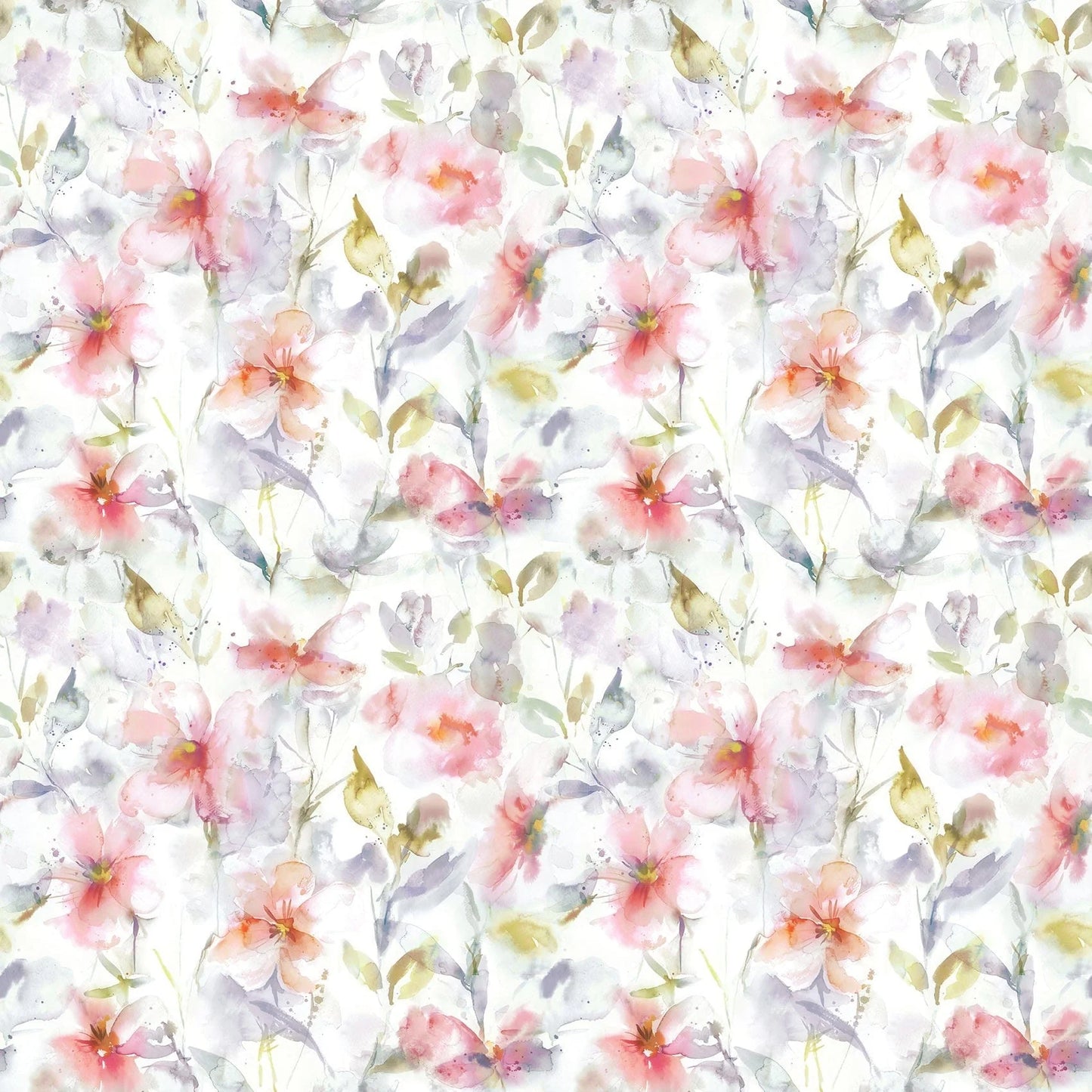 Samarinda Poppy Natural Fabric