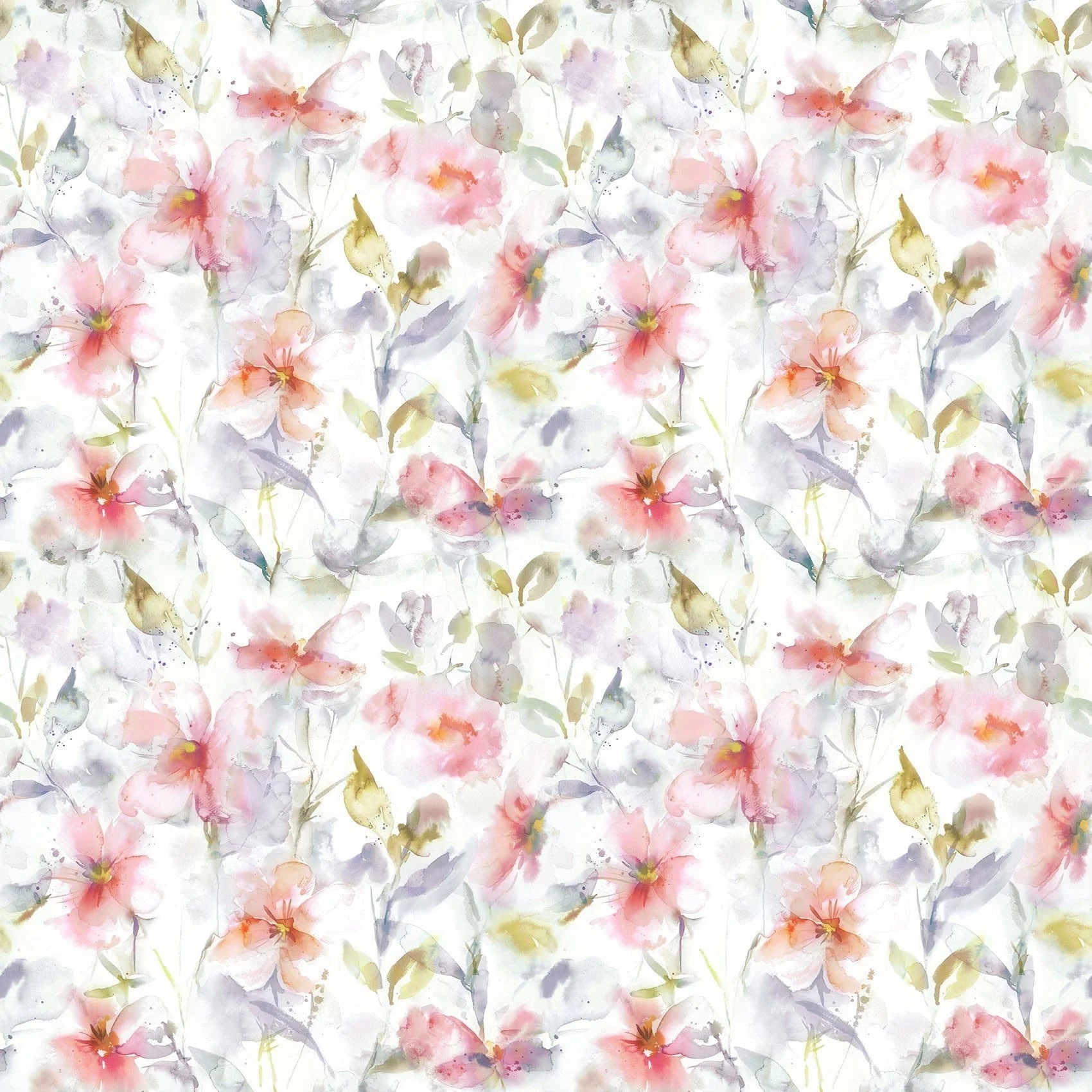 Samarinda Poppy Natural Fabric