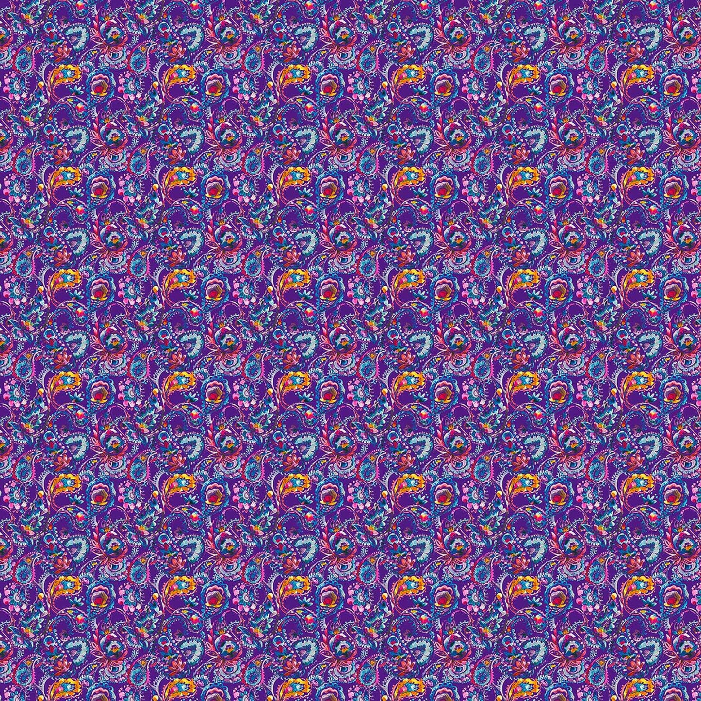 Shrabana Carnival Amethyst Lomond Pima Lawn Cotton - Dress Fabric