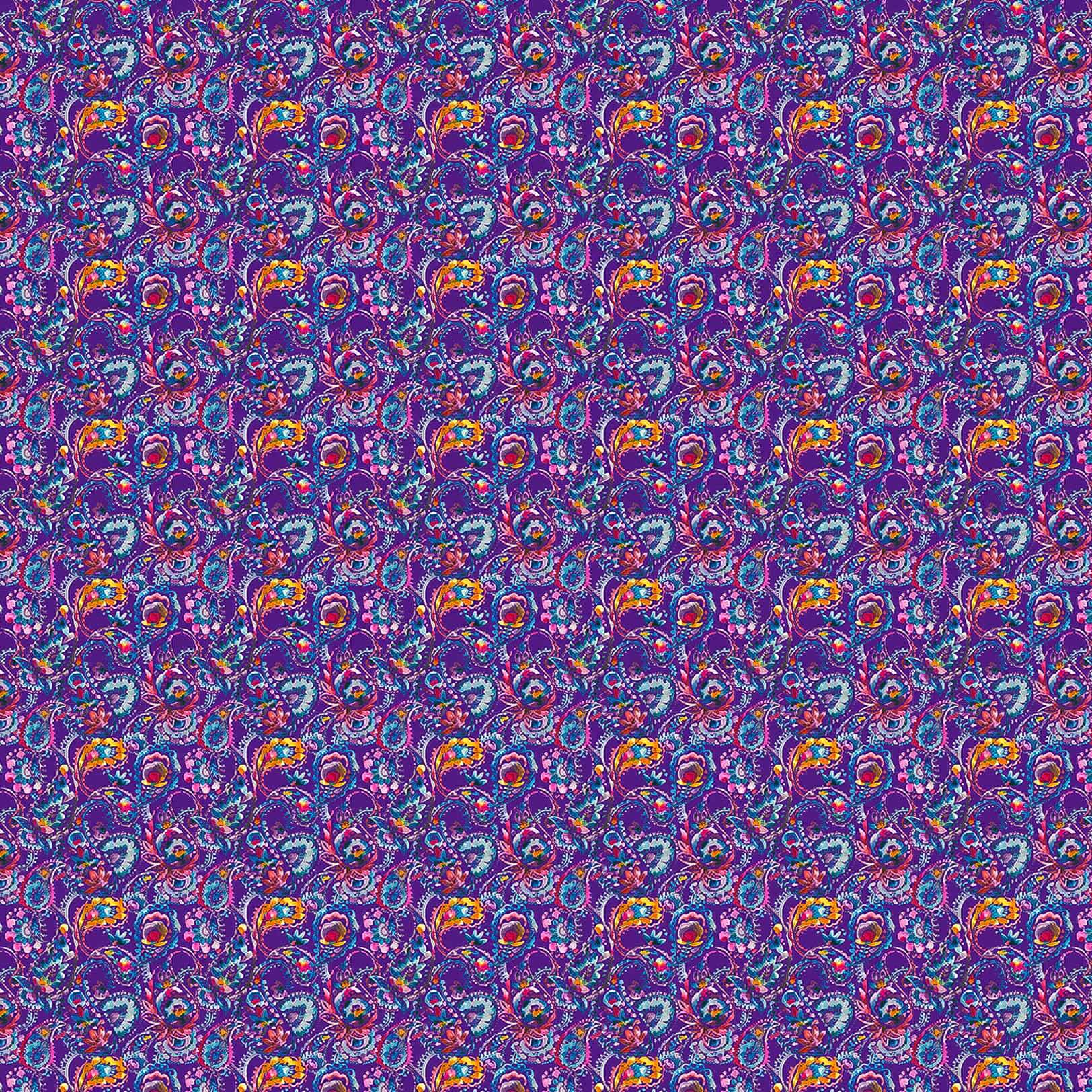 Shrabana Carnival Amethyst Lomond Pima Lawn Cotton - Dress Fabric