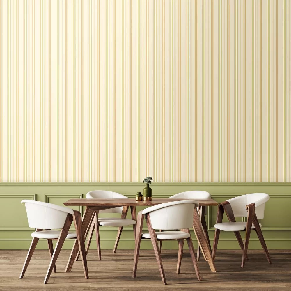 Ribbon Mix Stripe Wallpaper