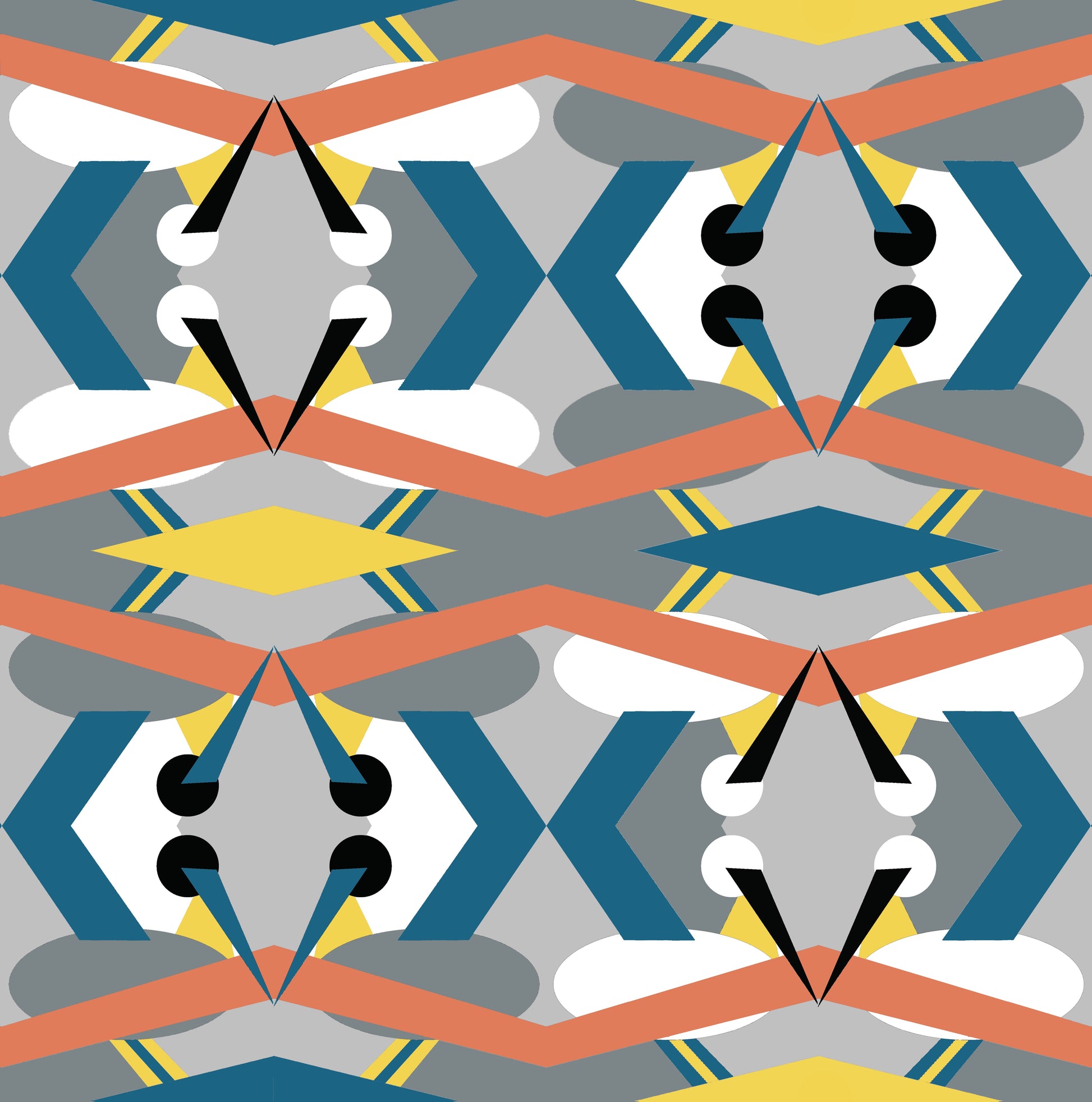 St Johns Fabric - Teal - Petronella Hall