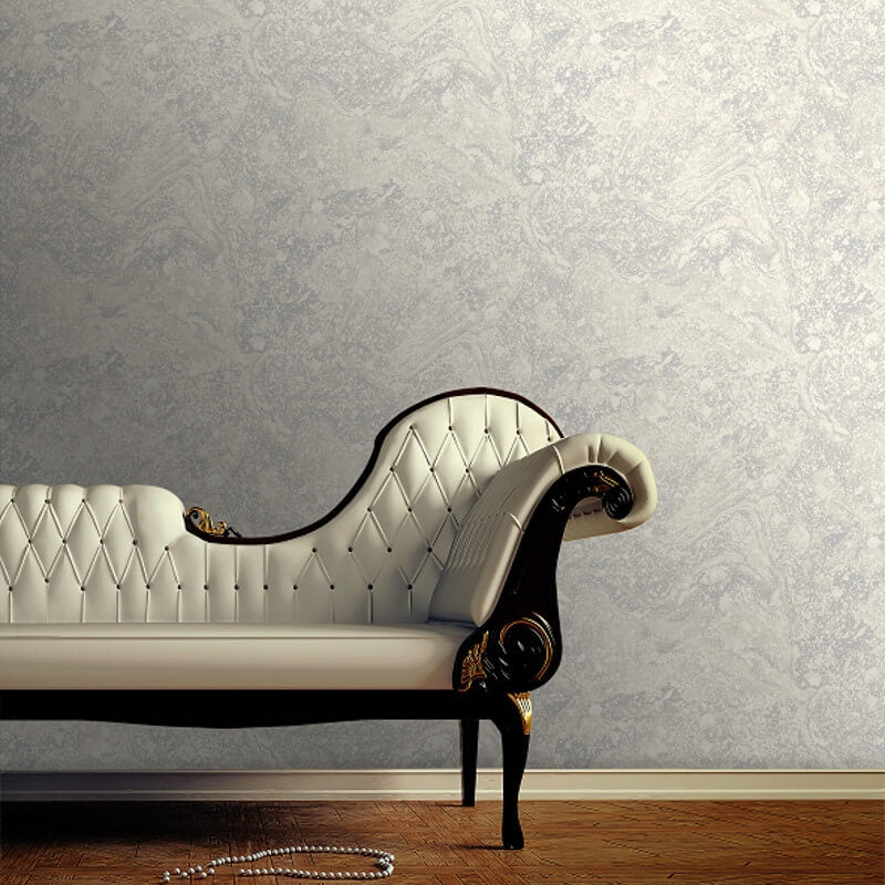 Infused Marble Metallic Wallpaper