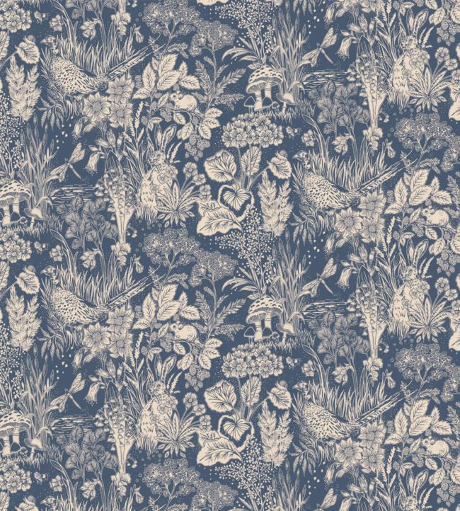 The Willows Fabric - Blue