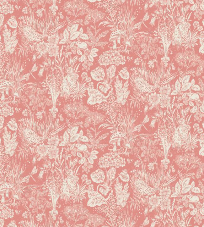 The Willows Fabric - Pink