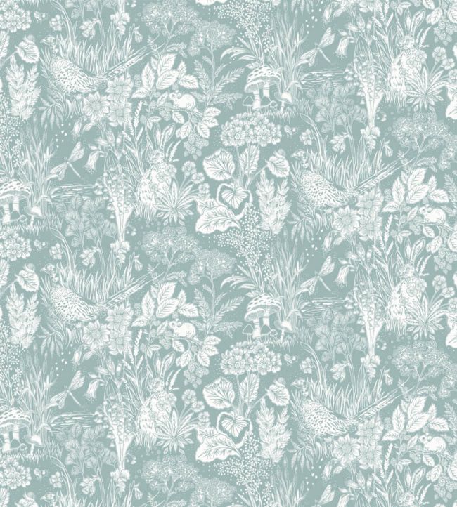 The Willows Fabric - Teal