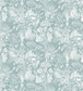 The Willows Fabric - Teal