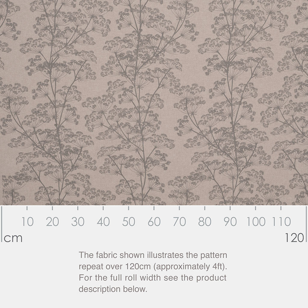 Cow Parsley Fabric - Teal - Jim Lawrence