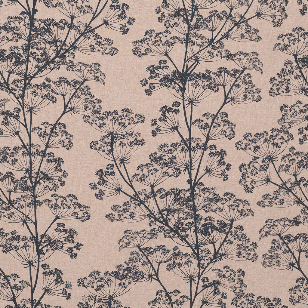 Cow Parsley Fabric - Blue - Jim Lawrence