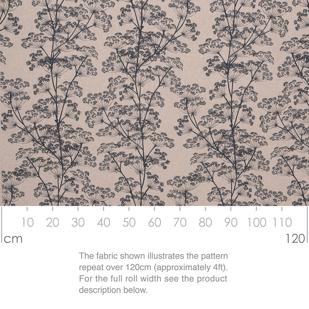 Cow Parsley Fabric - Blue - Jim Lawrence