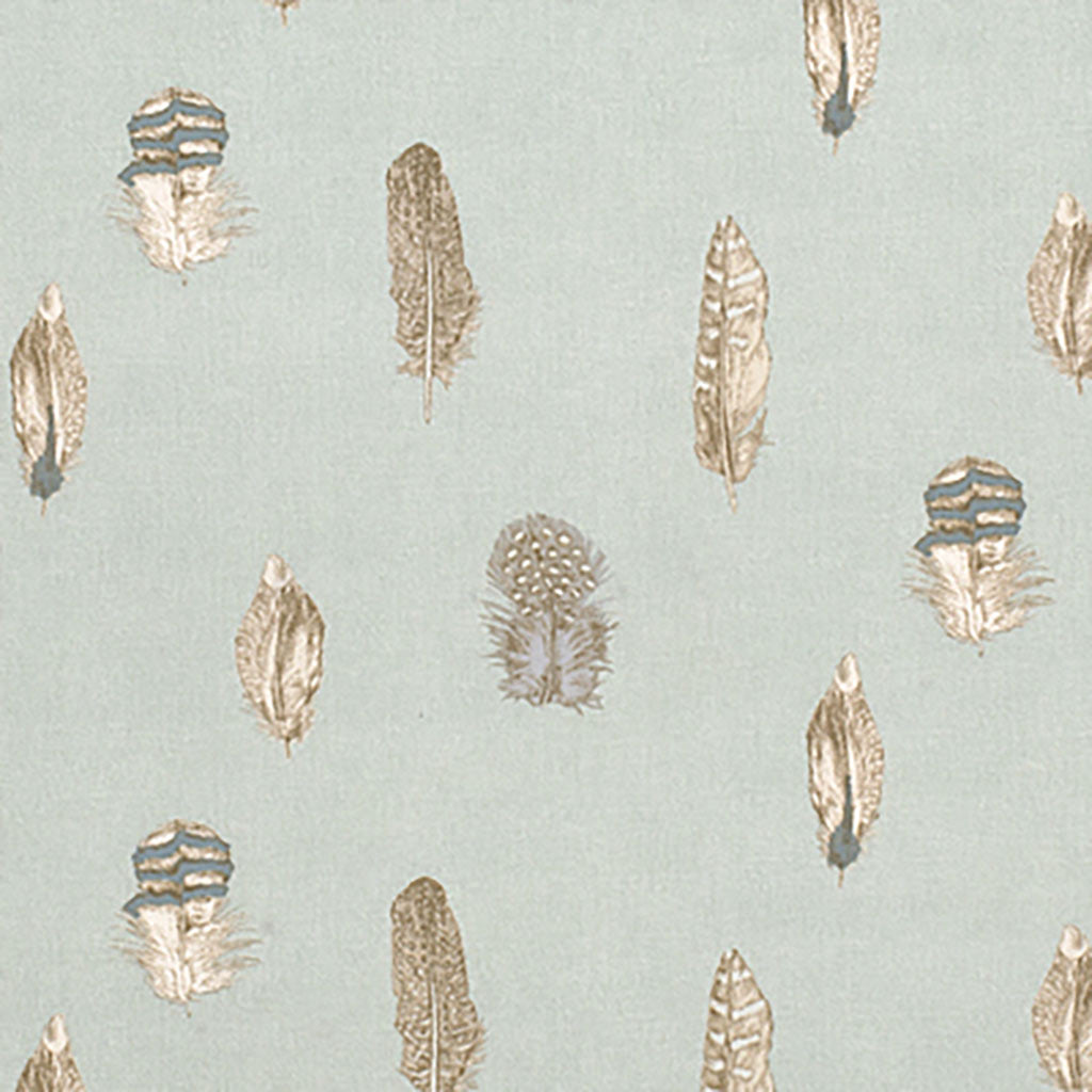 Featherdown Fabric - Teal - Jim Lawrence