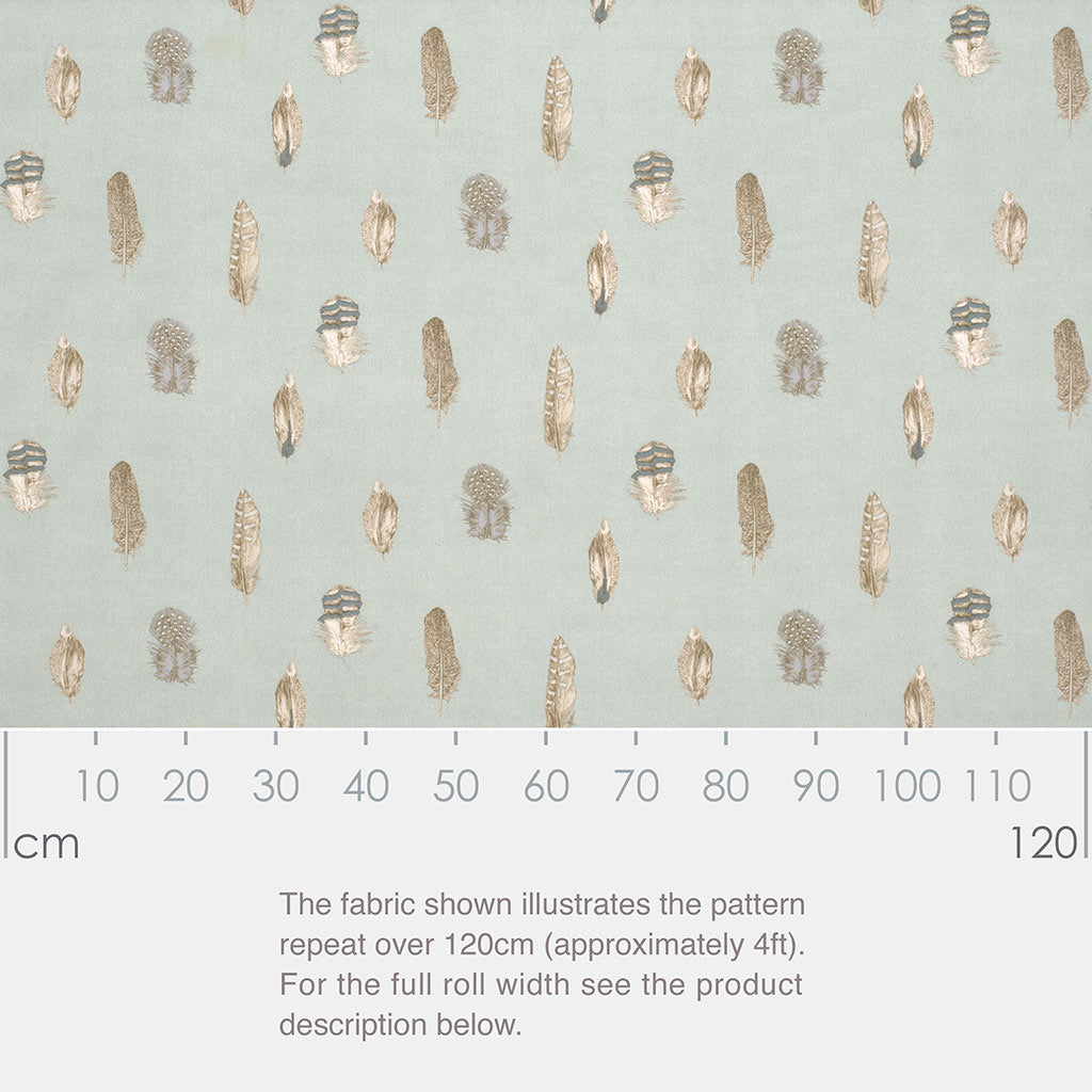 Featherdown Fabric - Teal - Jim Lawrence