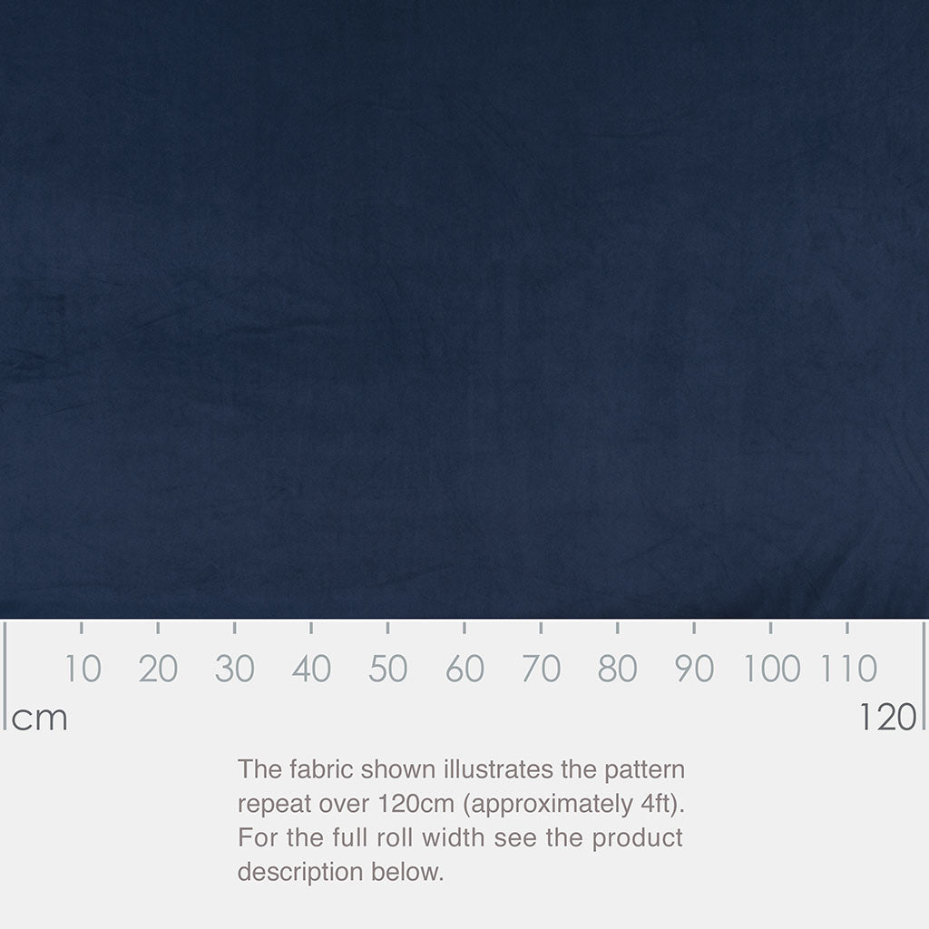 Hunstanton Velvet Fabric - Blue - Jim Lawrence