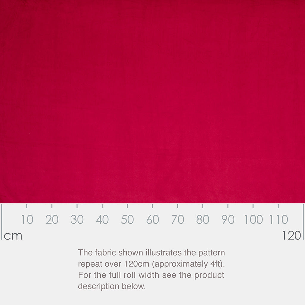 Hunstanton Velvet Fabric - Red - Jim Lawrence