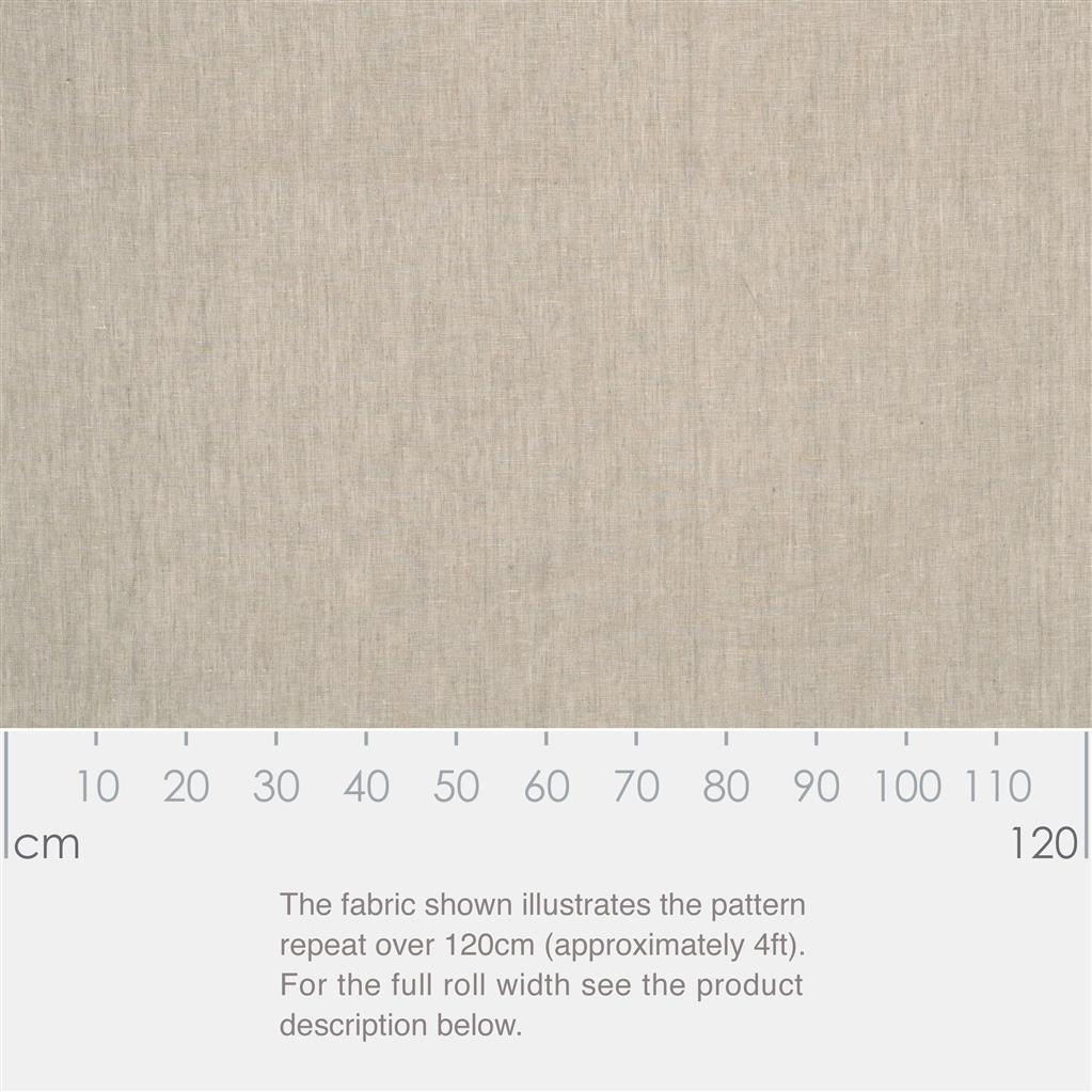 Isabelle Linen Fabric - Cream - Jim Lawrence
