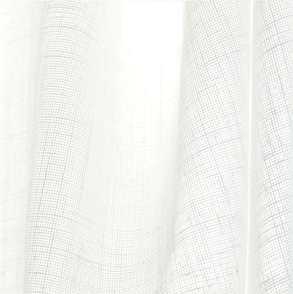 Lara Voile Fabric - White - Jim Lawrence