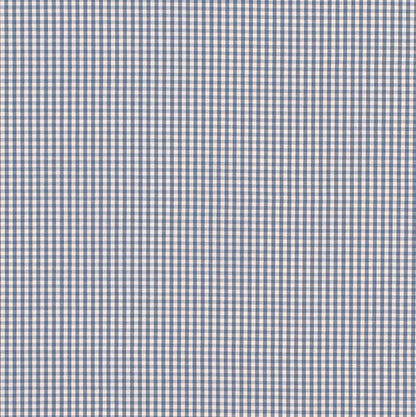 Longford Gingham Fabric - Blue - Jim Lawrence