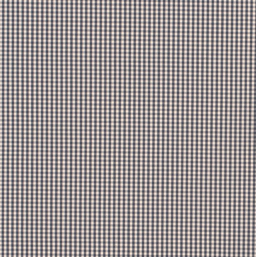 Longford Gingham Fabric - Gray - Jim Lawrence