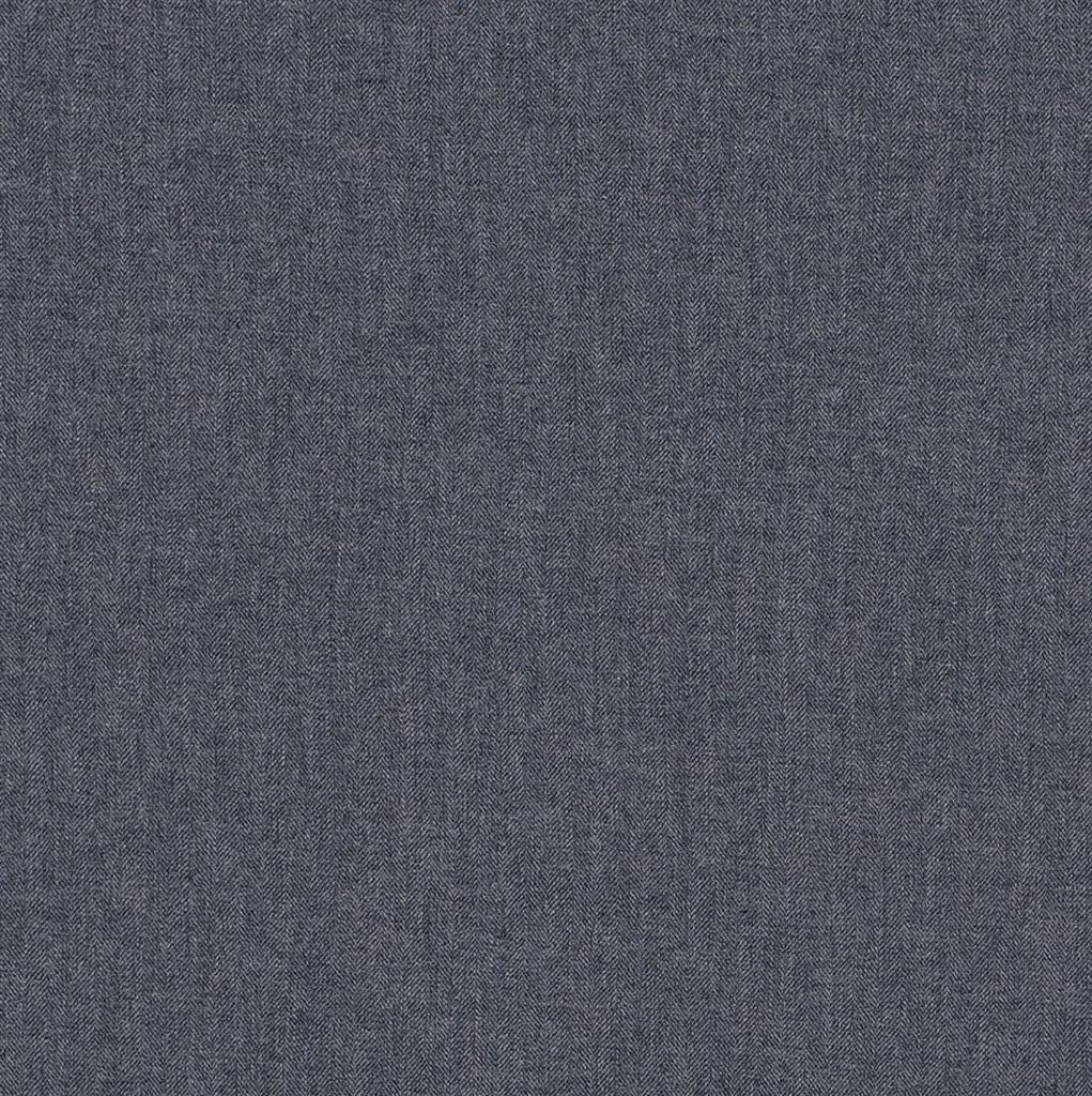 Lovat Herringbone Tweed Fabric - Blue - Jim Lawrence