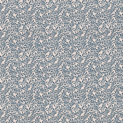 Spring Leaf Fabric - Blue - Jim Lawrence