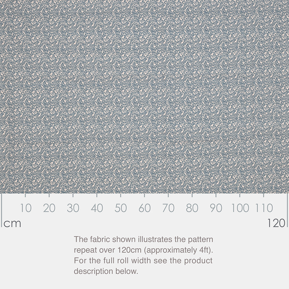 Spring Leaf Fabric - Blue - Jim Lawrence