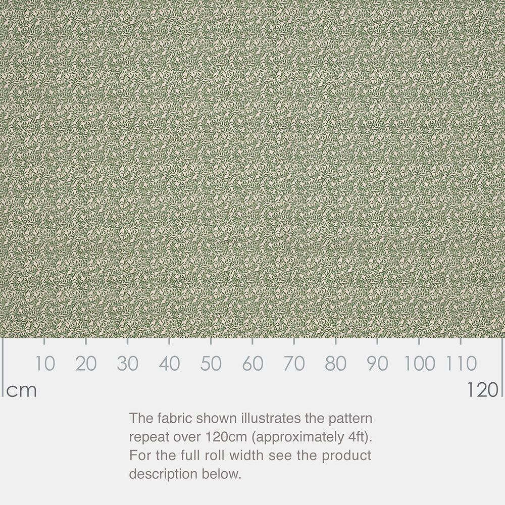 Spring Leaf Fabric - Green - Jim Lawrence