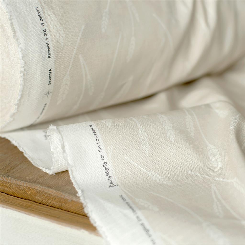 Wheatfield Fabric - Cream - Jim Lawrence