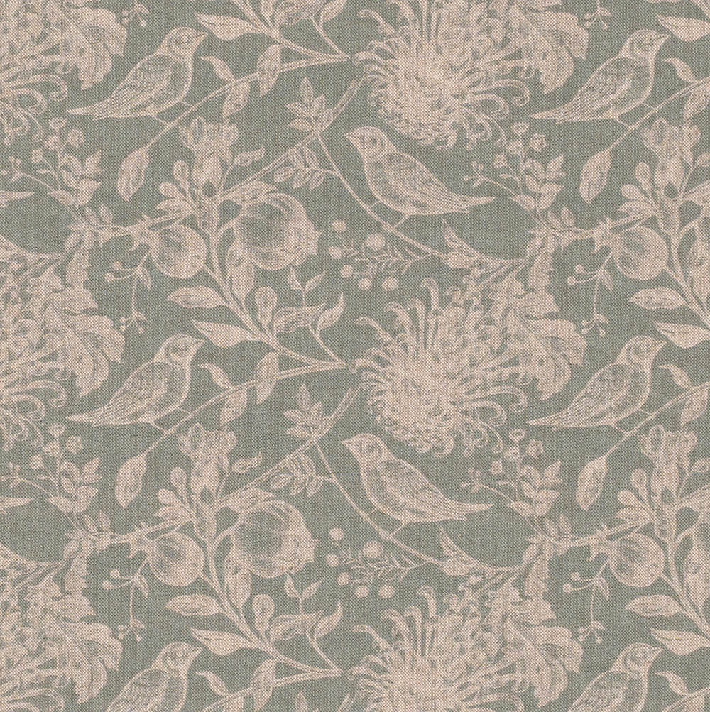 Woodland Fabric - Teal - Jim Lawrence