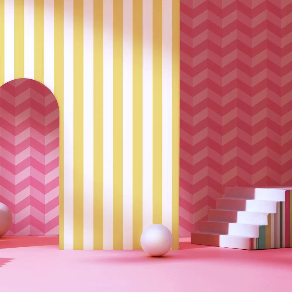 Illusion Chevron Wallpaper