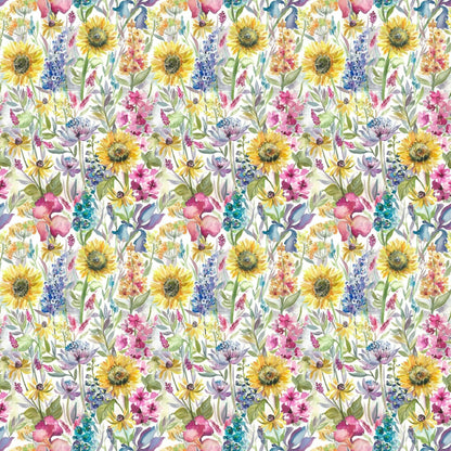 Sunflower Summer Cream Fabric