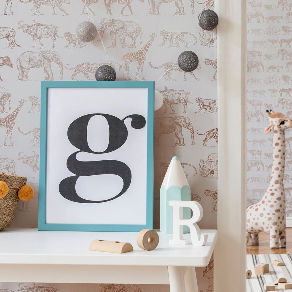 Safari Wallpaper - Cream - Boutique Luxury