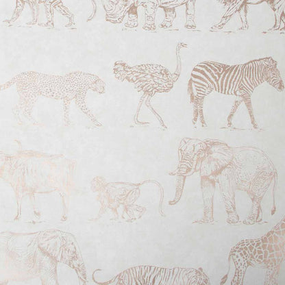 Safari Wallpaper - Cream - Boutique Luxury