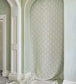Scallop Shell Fabric - Plaster/Green - BG-F040402 - Barneby Gates