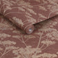 Serene Seedhead Wallpaper - Ruby - Boutique Luxury