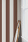 Shanklin Stripes Wallpaper - Brown - Summer Gray
