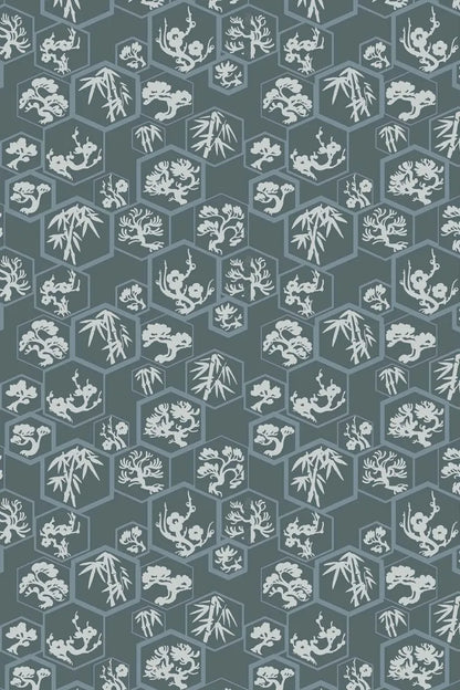 Shouchikubai Wallpaper - Inchyra Blue - 4508