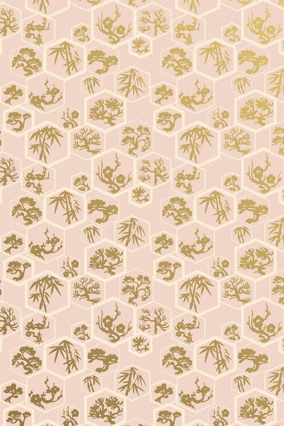 Shouchikubai Wallpaper - Pink - 4507 - Farrow & Ball