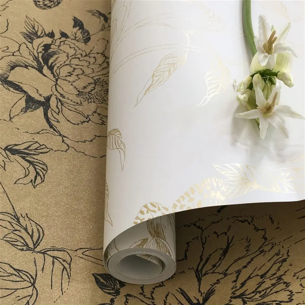 Sibylla Garden Wallpaper - Gold - PDG721/02 - Designers Guild