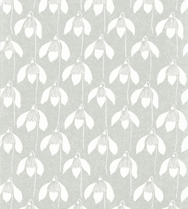 Snowdrop Wallpaper - Pewter - NART112813 - Scion
