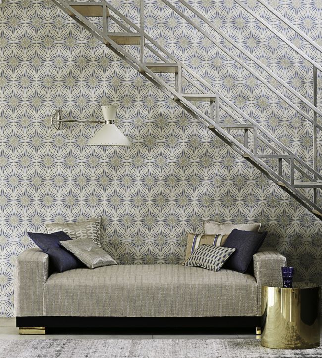 Spark Wallpaper - Sapphire - ZQUA310993 - Zoffany