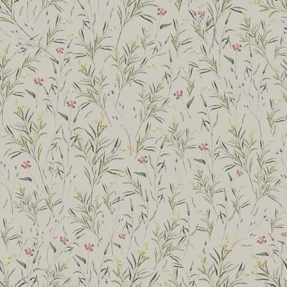 Spring Meadow Wallpaper - Green - Summer Gray
