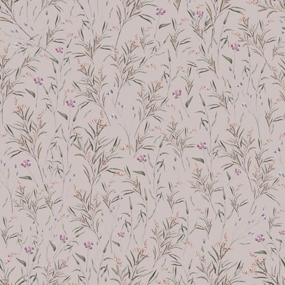 Spring Meadow Wallpaper - Pink - Summer Gray

