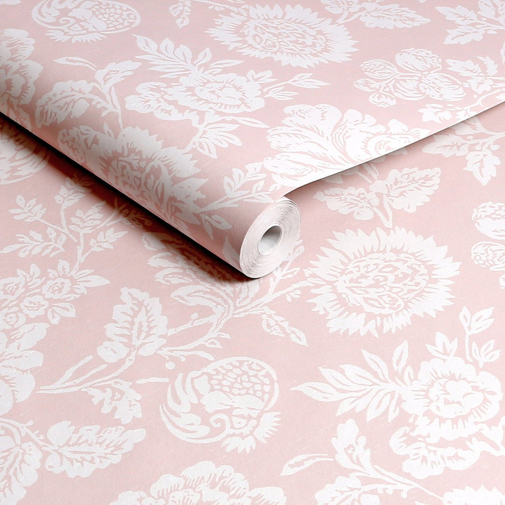 Stipple Wallpaper - Pink - Shabby Chic