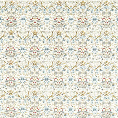 Strawberry Thief Embroidery Fabric - Denim - F1745/02 - Clarke & Clarke