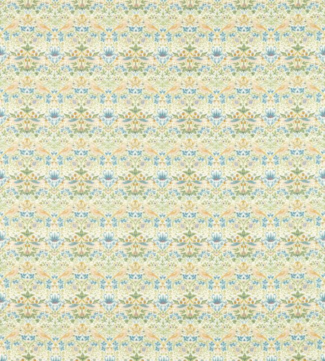 Strawberry Thief Fabric - Apple/Blush - F1678/05 - Clarke & Clarke